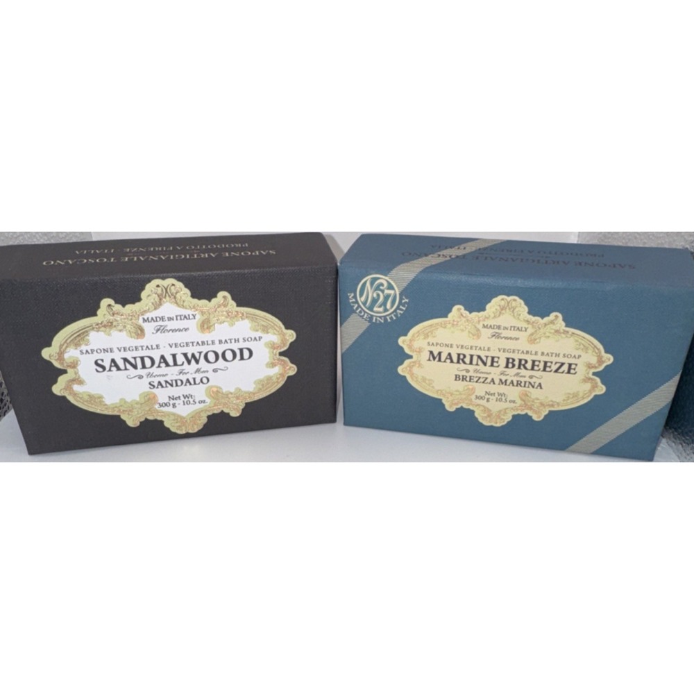 Saponerie Mario Fissi Sandalwood & Marine Breeze Vegetable Bath Soap 10.5 oz